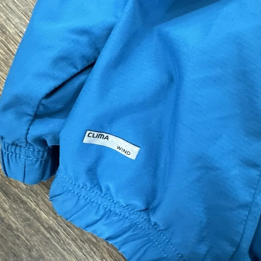 Adidas Climaproof Wind Men's Blue 1/4 Zip‎ Golf Pullover Sz Medium